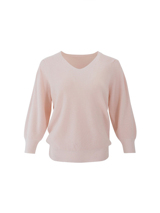 Drop Puff V Neck Capri Knitwear (5colors) VKNIT_051