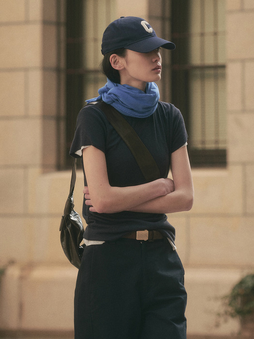 EZRA CASH SHAWL MUFFLER_BLUE