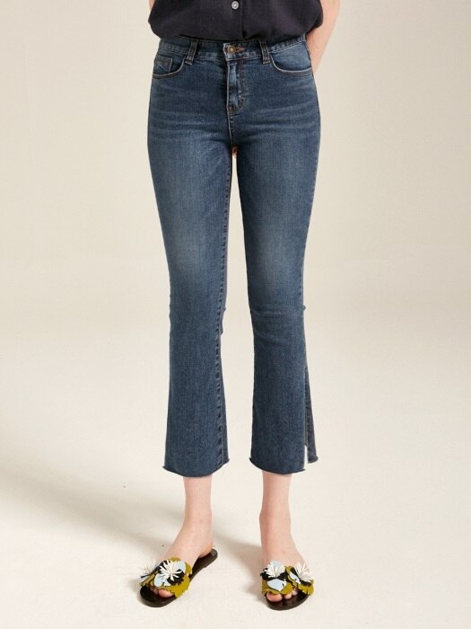 SLIT WASHING DENIM JEAN_DENIM