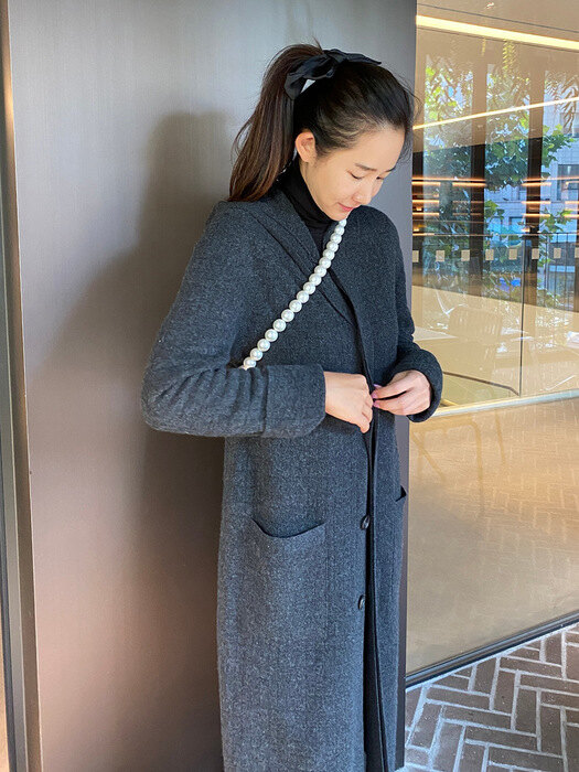 Cashmere Hooded Sweater Coat