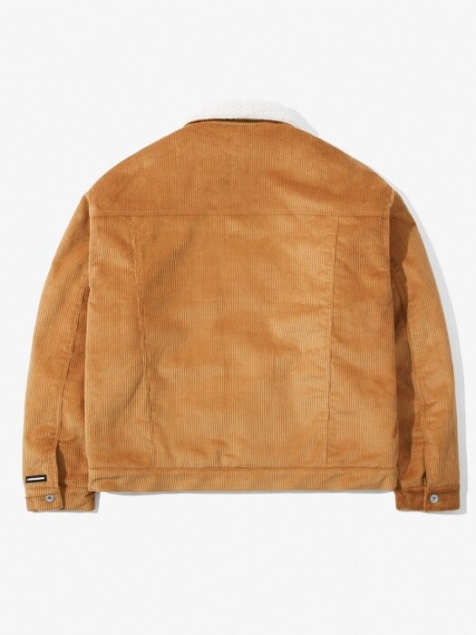 CORDUROY OVER TRUCKER JACKET SL CAMEL