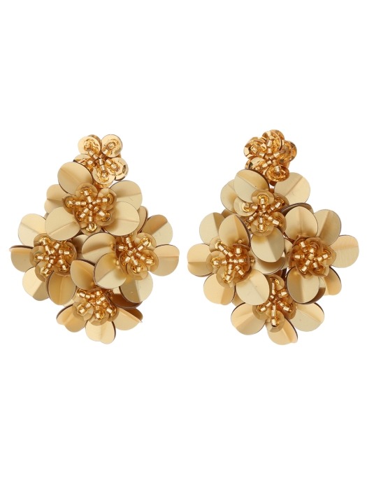 Holiday Large Spangle Flower Earrings