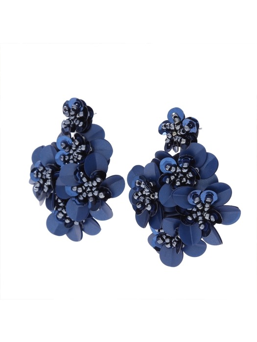 Holiday Large Spangle Flower Earrings