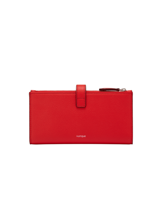 Magpie Long Wallet (맥파이 장지갑) Clear Red