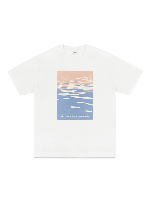 SEINE PAINTING T-SHIRT (WHITE)