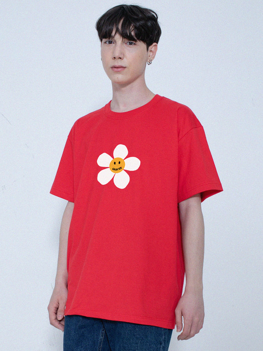 [UNISEX]빅 플라워도트 반팔티_8color