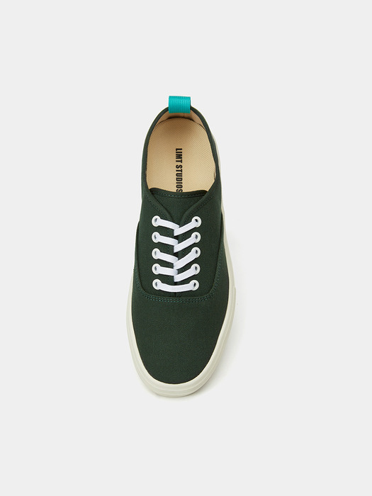 CANVAS LOW GREEN SNEAKERS