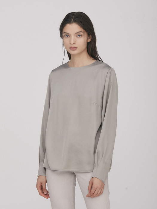 Sharon Viscose Blouse_L.Gray