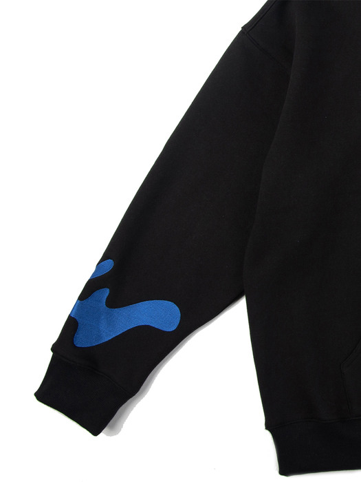 Unisex Embroidered Hooded Sweatshirt DAHOOD_01_BLACK