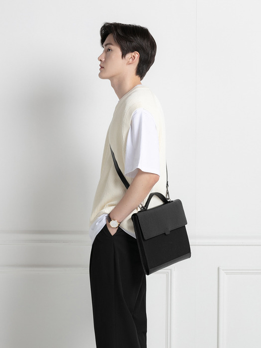Polygon Document Tote New [canvas combo]