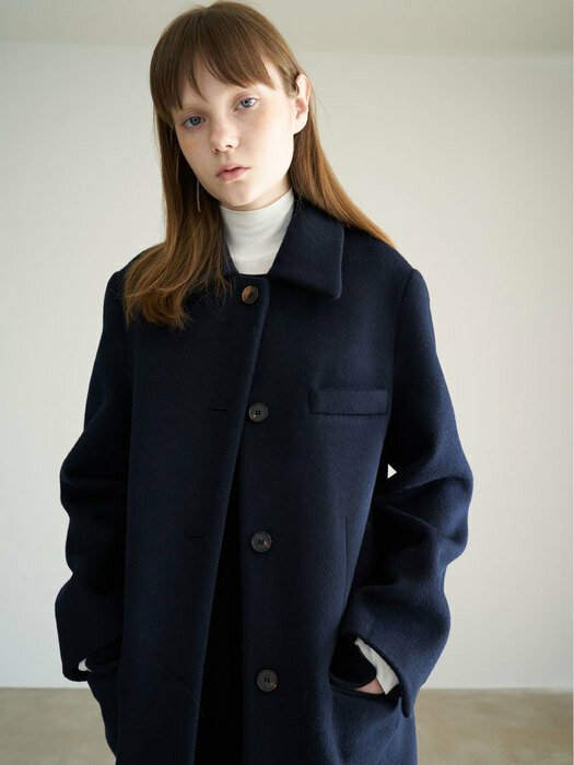 20 Winter_Navy Wool Suit Coat