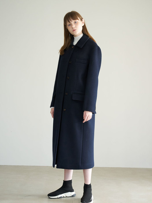 20 Winter_Navy Wool Suit Coat