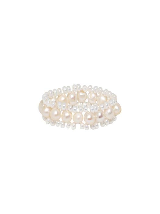 Bubble Beads Ring (White)