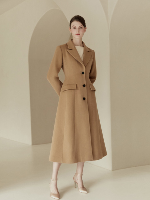 [미전시]TANIA Classic A-line coat (Light camel)