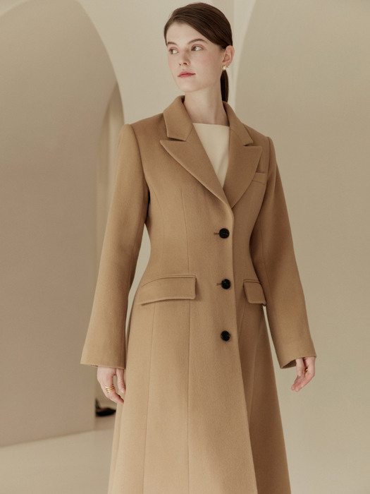 [미전시]TANIA Classic A-line coat (Light camel)