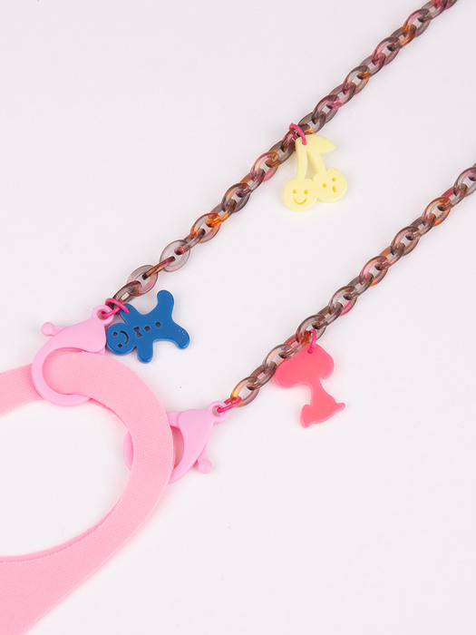 MASK STRAP. ACT OVAL GINGER KIDS _ T.Pink