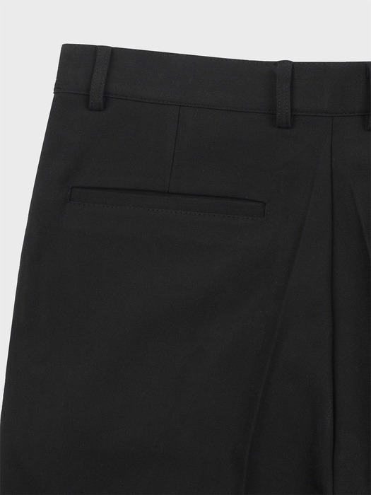 TWO TUCK WIDE SLACKS_BLACK