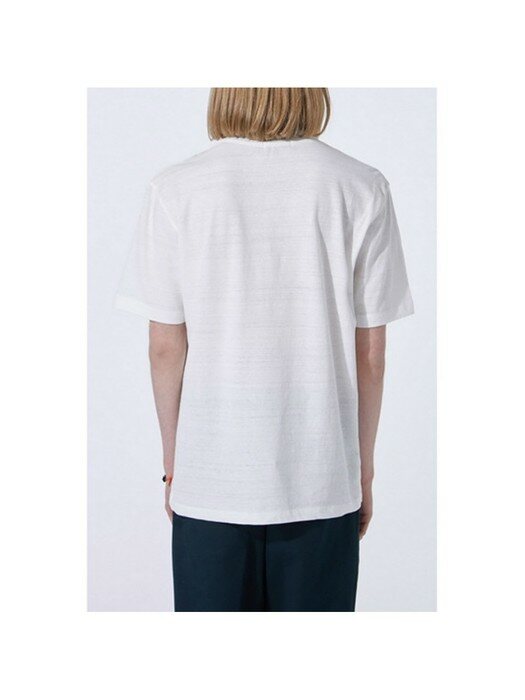 jersey linen t-shirt_CWTAM20434WHX