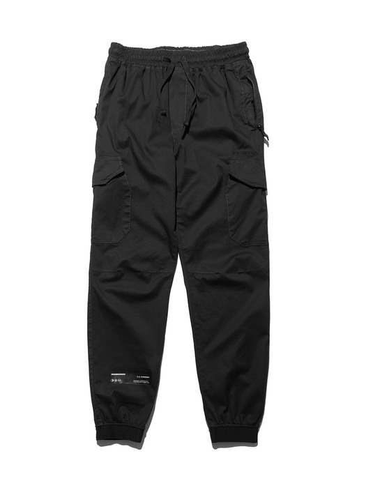 pigment cago jogger pants black