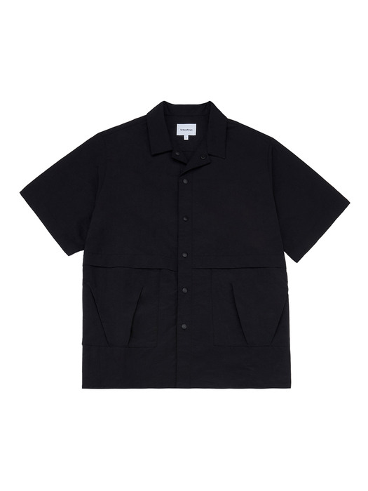 CL100_Two Pocket Nylon H/S Shirt_Black