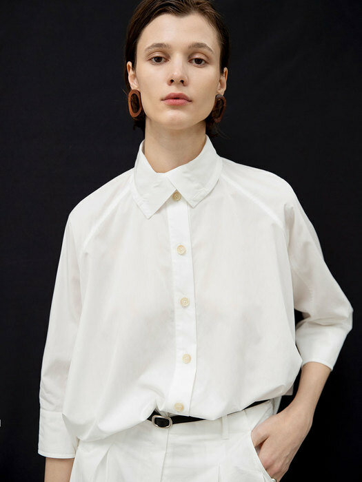 Susannah shoulder-darted cotton shirts
