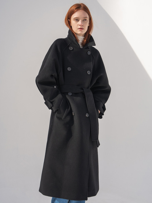 Cashmere Long Trench Coat