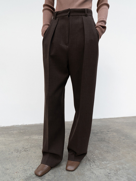 21FW LOOSE FIT TROUSER - DARK BROWN