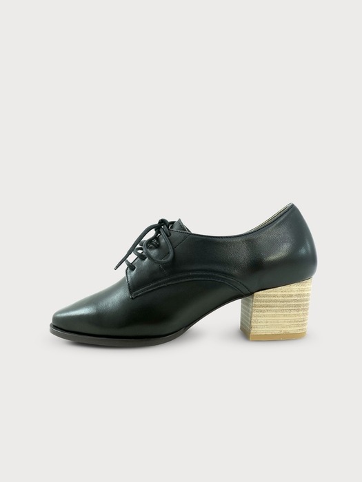 Oxford Lace-Up Middle Hill [Black]