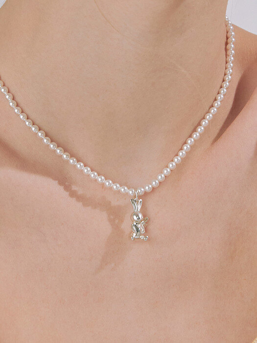 [단독][Silver 925] Labit Swan Pearl Silver Necklace