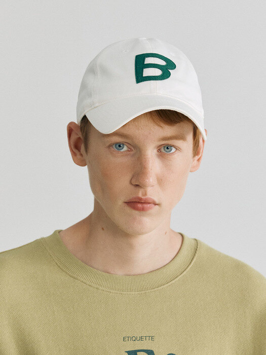 B PATCH CAP - WHITE