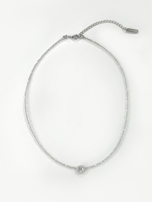 antique black cubic necklace