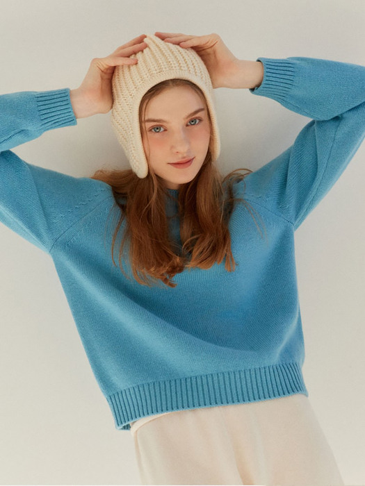 Cashmere Knit Pullover  Sky Blue (WE2151C11Q)