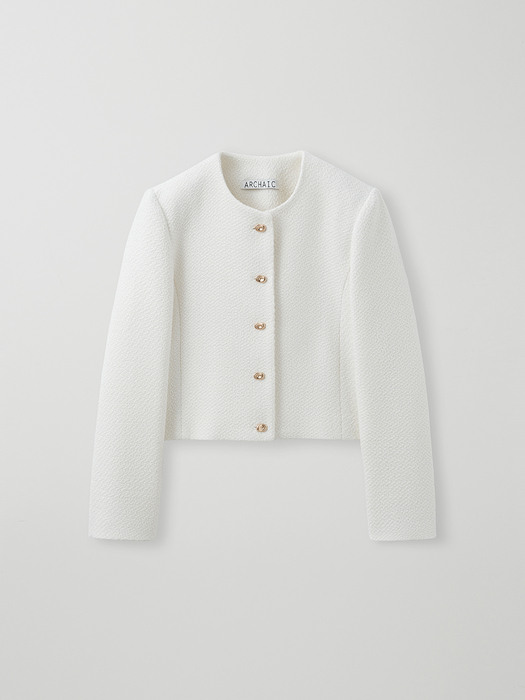 spring tweed jacket_white