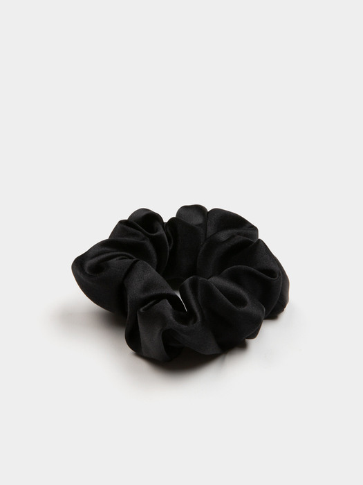Silk Scrunchie (S) - Black