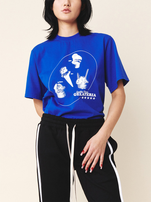 Gelateria T Shirt Cobalt Blue