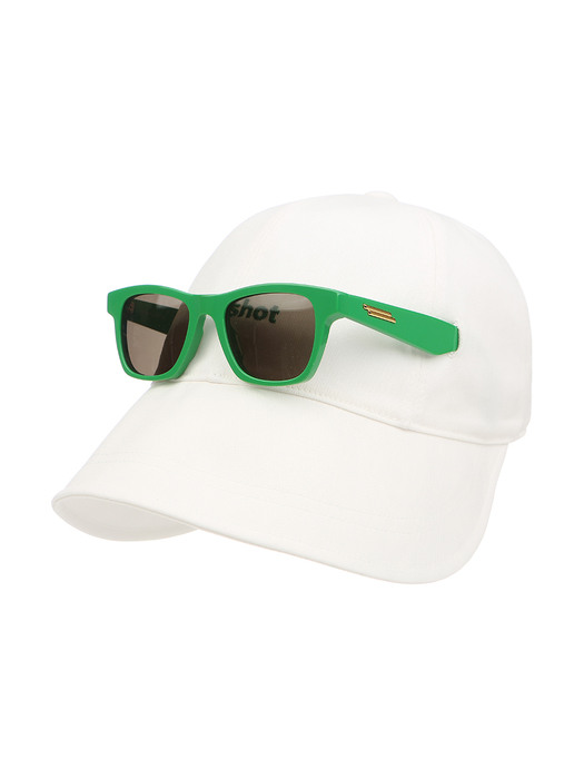 bucket hat with sunglasses slot_white