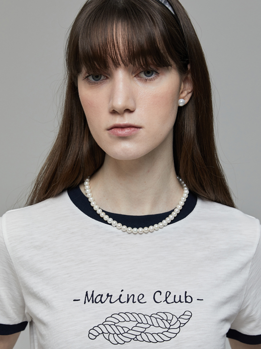 VINTAGE MARINE CLUB T-SHIRT WHITE_UDTS2B227WT