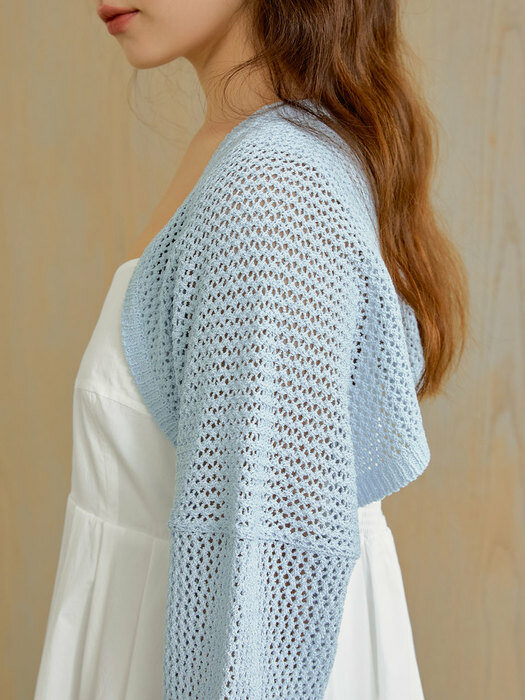 Summer knit bolero (sky blue)