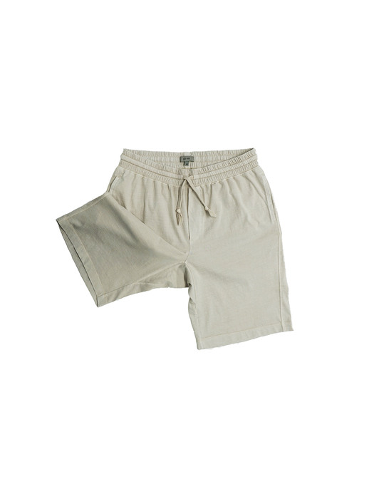 supima cotton sweat shorts - natural