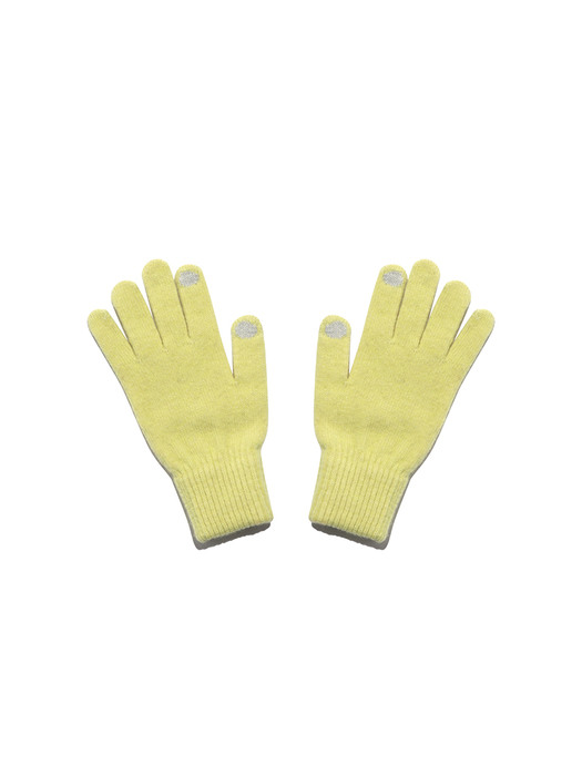 ONE TONE WOOL GLOVES [NEON]