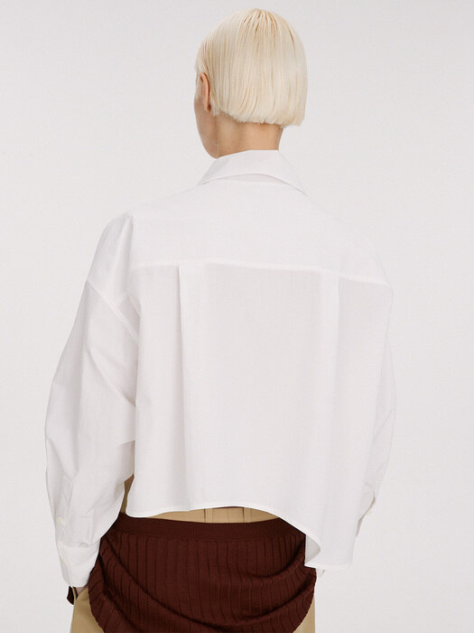 FEVRE COTTON BOW SHIRT (WHITE)