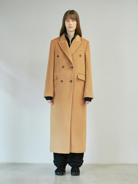 DOUBLE TAILORED COAT (camel)