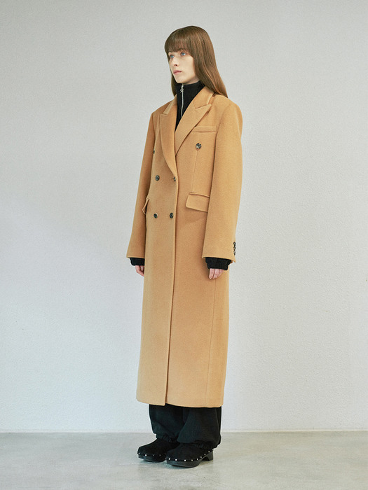 DOUBLE TAILORED COAT (camel)