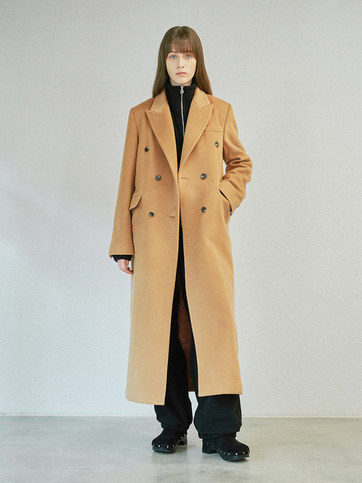 DOUBLE TAILORED COAT (camel)