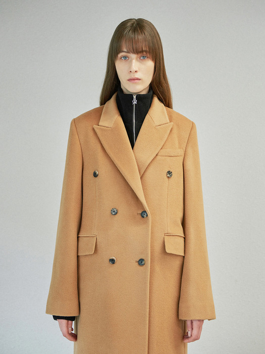 DOUBLE TAILORED COAT (camel)