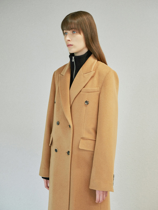 DOUBLE TAILORED COAT (camel)