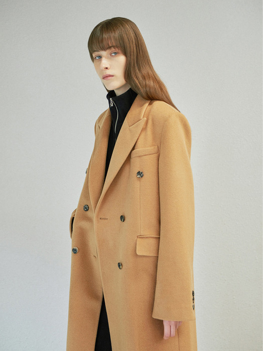 DOUBLE TAILORED COAT (camel)