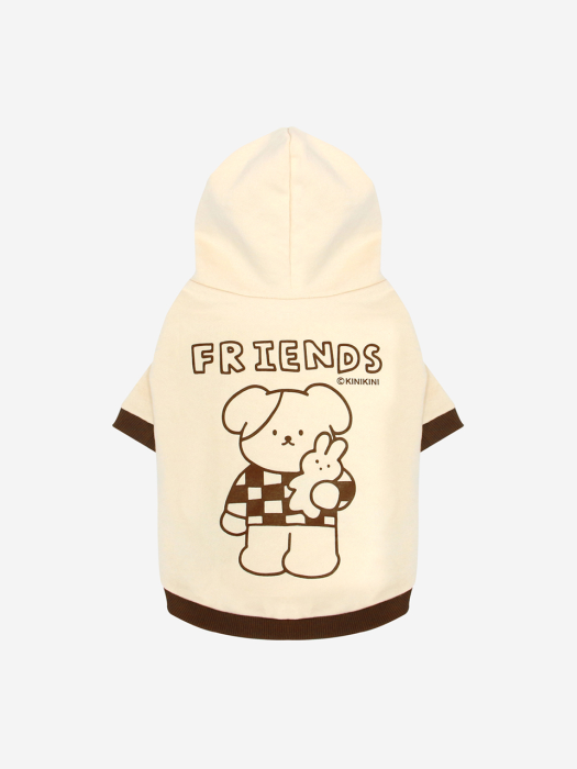 MOOMOO FRIENDS HOODIE-BEIGE(후드)