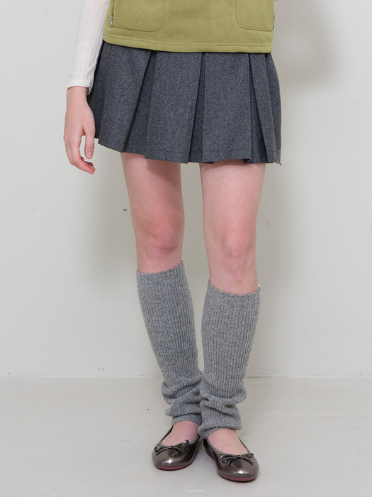 Knit Leg Warmer [GREY]