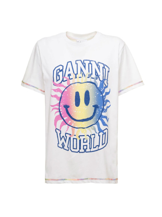 LIGHT JERSEY SMILEY RELAXED T-SHIRT